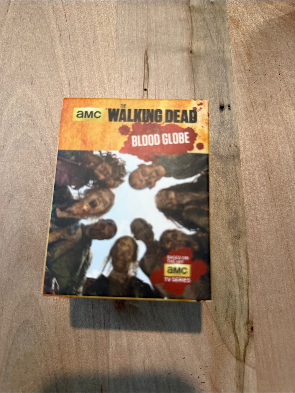AMC The Walking Dead Blood Globe Box - White with Orange Graphics